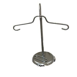 T-Shaped Clothing Chrome Telescopic Display Stand